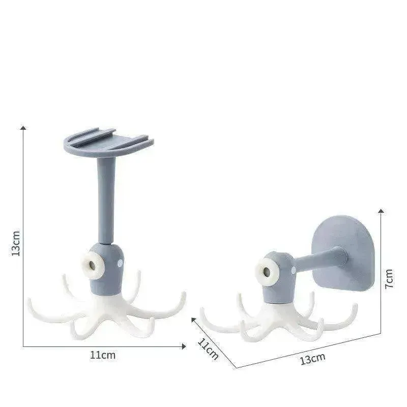 360 Degree Rotating Wall mounted No punch Sticky Hook