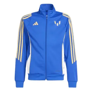 Adidas Youth Pitch 2 Street Messi Tracksuit Top Semi Lucid Blue/White