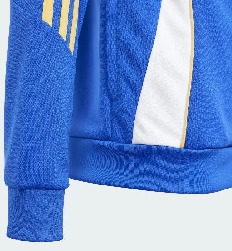 Adidas Youth Pitch 2 Street Messi Tracksuit Top Semi Lucid Blue/White