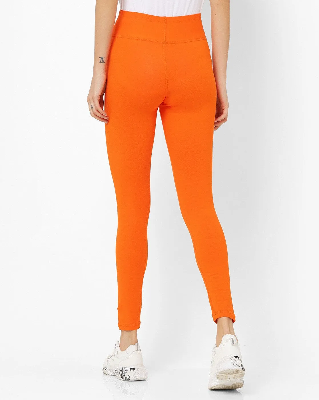 Adorna Active Leggings - Kesari Orange