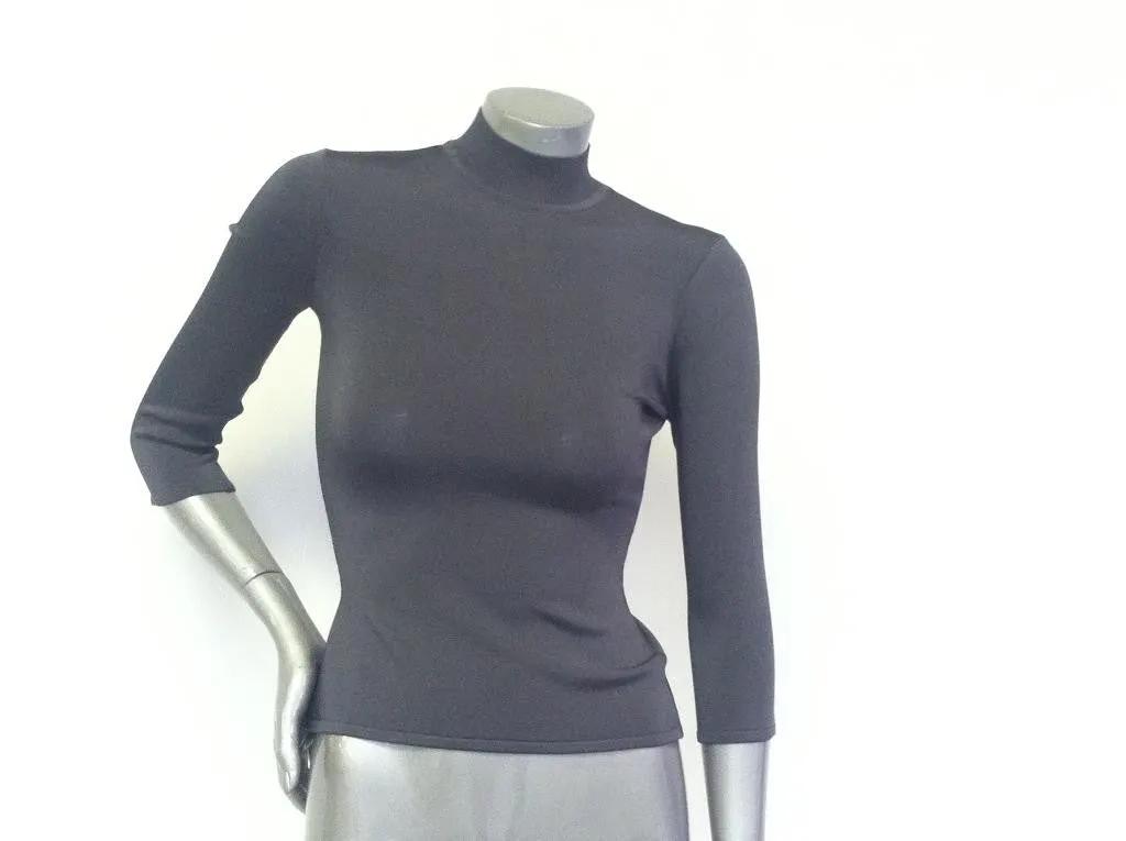 Astrid - Cropped Viscose Turtleneck Top