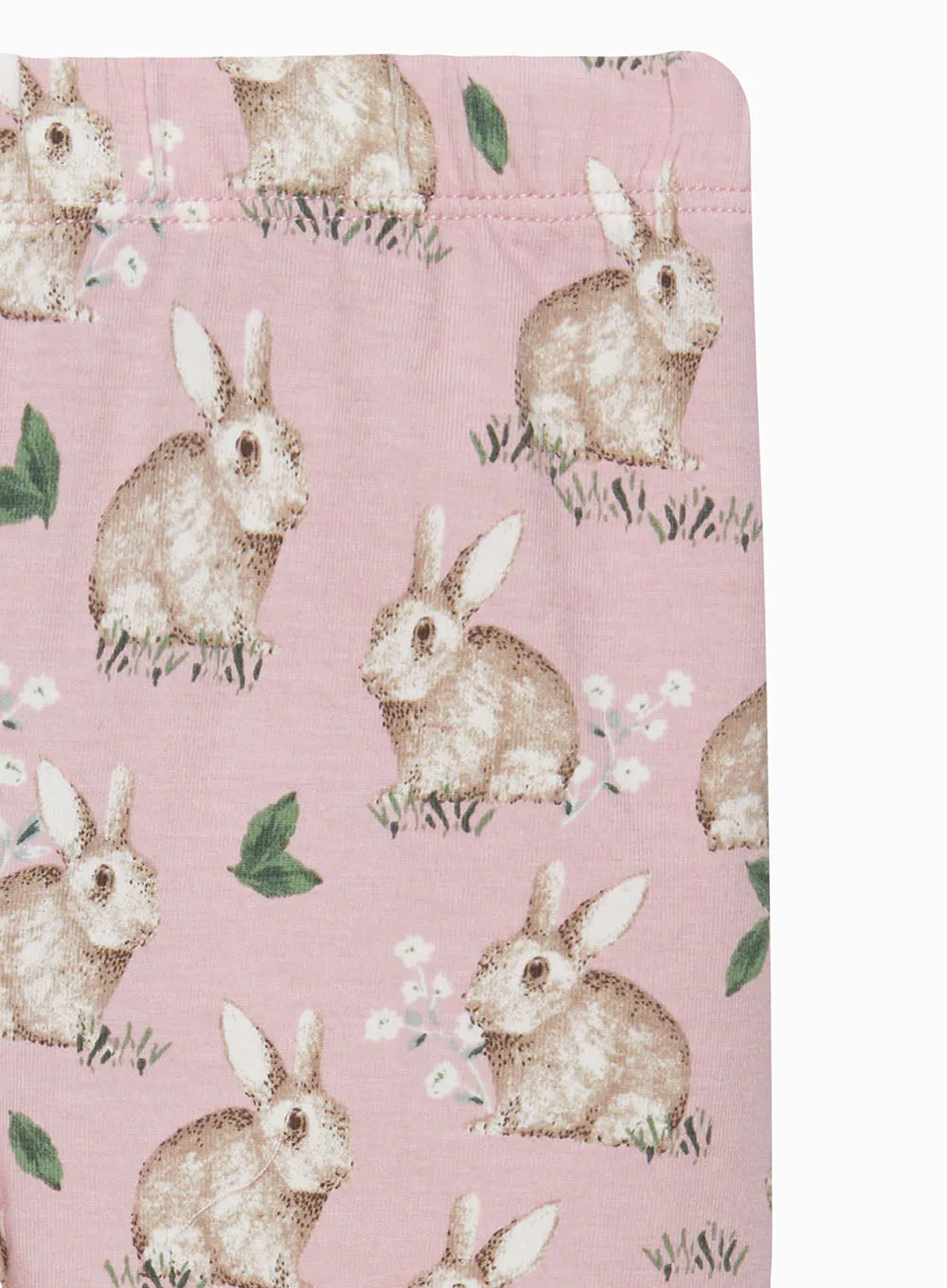 Baby Jersey Leggings in Pink Bunny