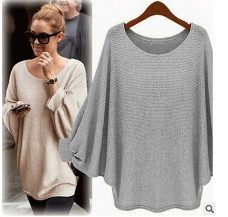 Batwing Sleeve Loose Trendy Tops Sweater