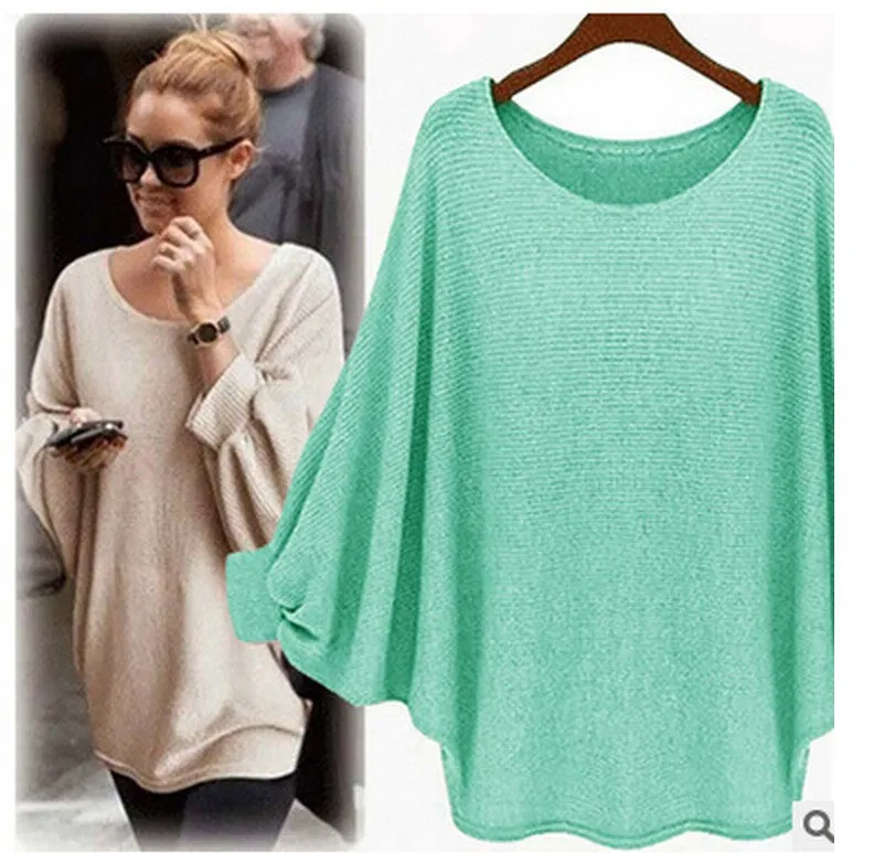 Batwing Sleeve Loose Trendy Tops Sweater