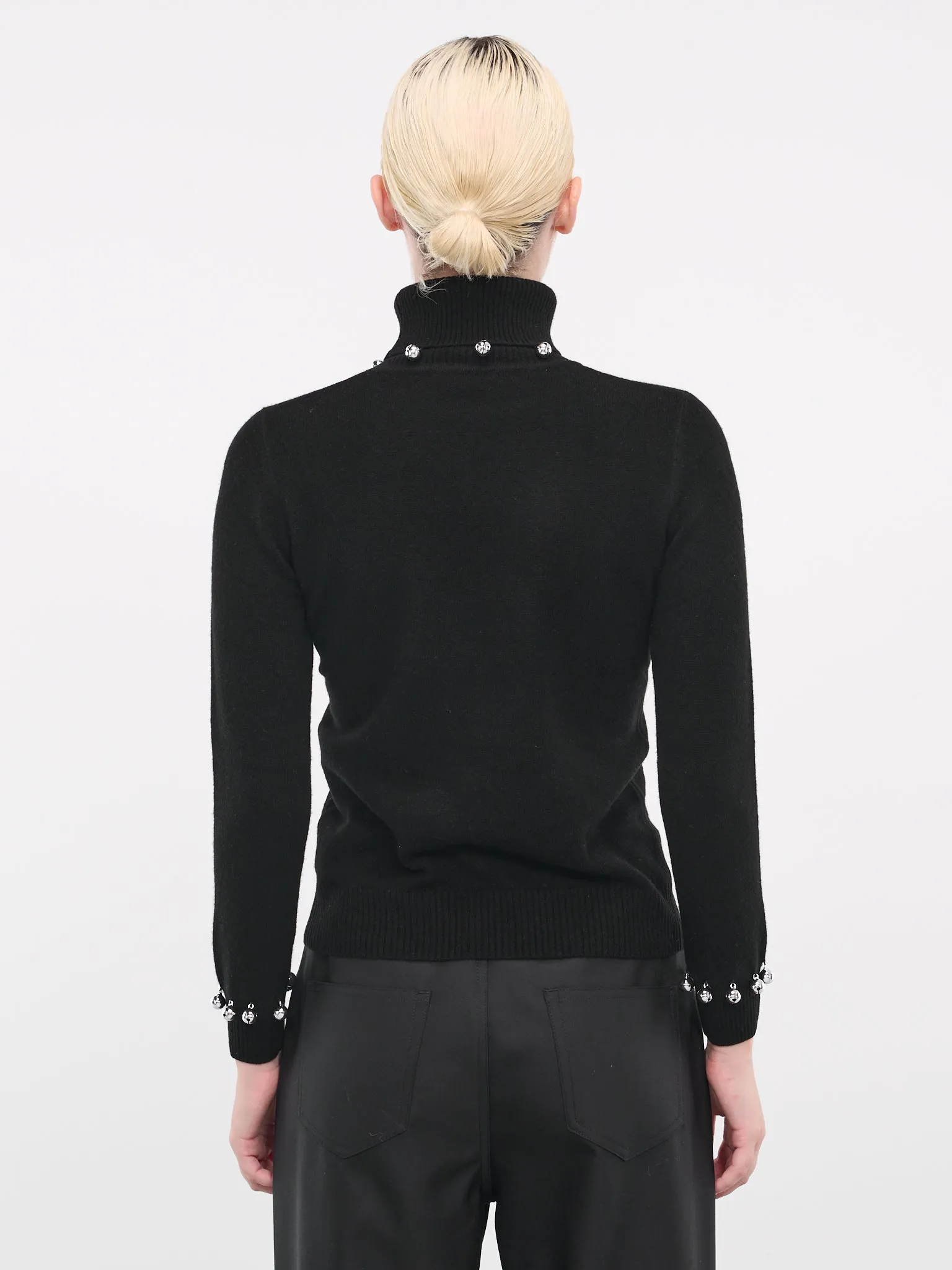 Bell Turtleneck (TP02BK-EMBROIDERED-BLACK)