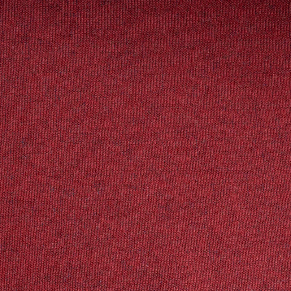 Blue & Maroon Double Faced Wool Jersey