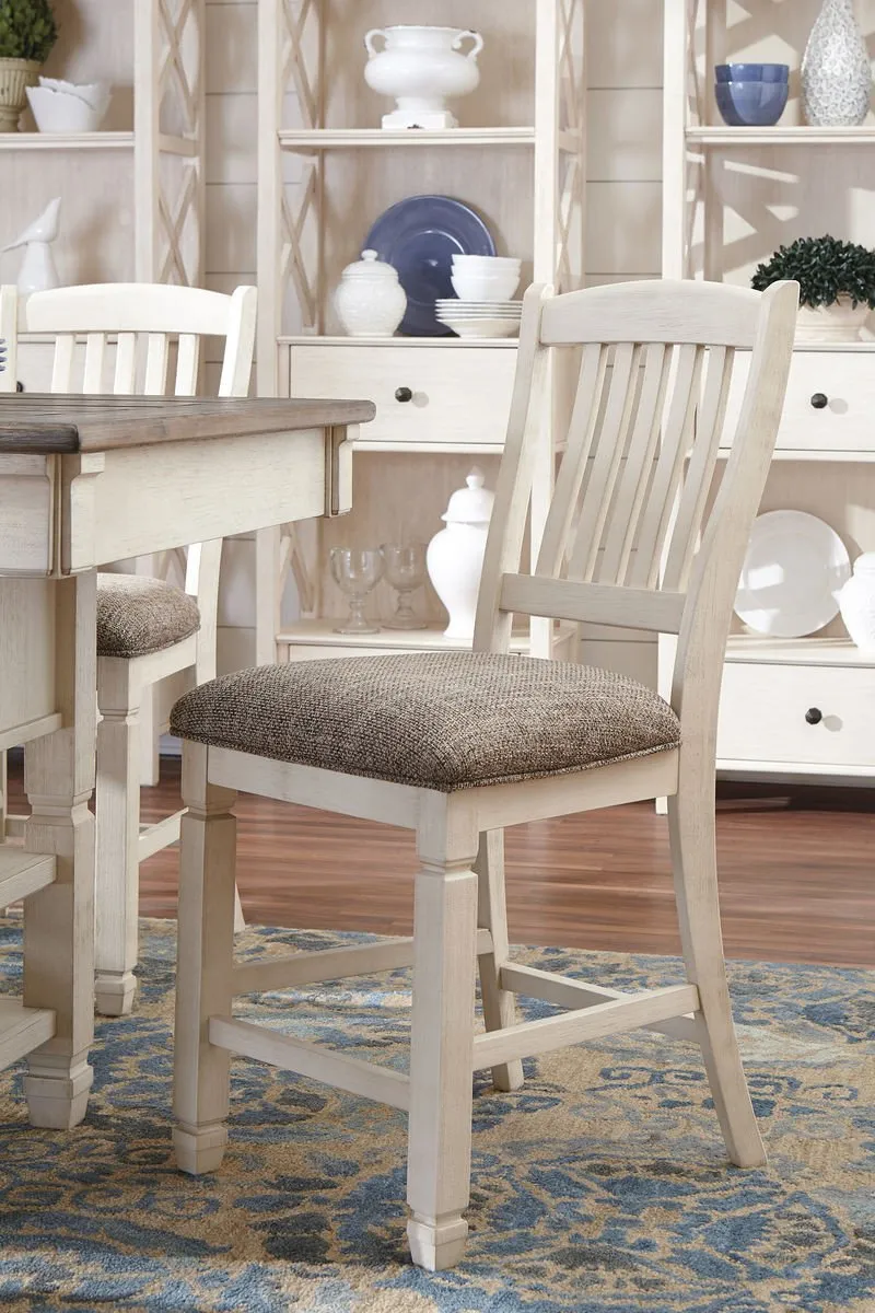 Bolanburg Pub Table with 4 Barstools and Bench