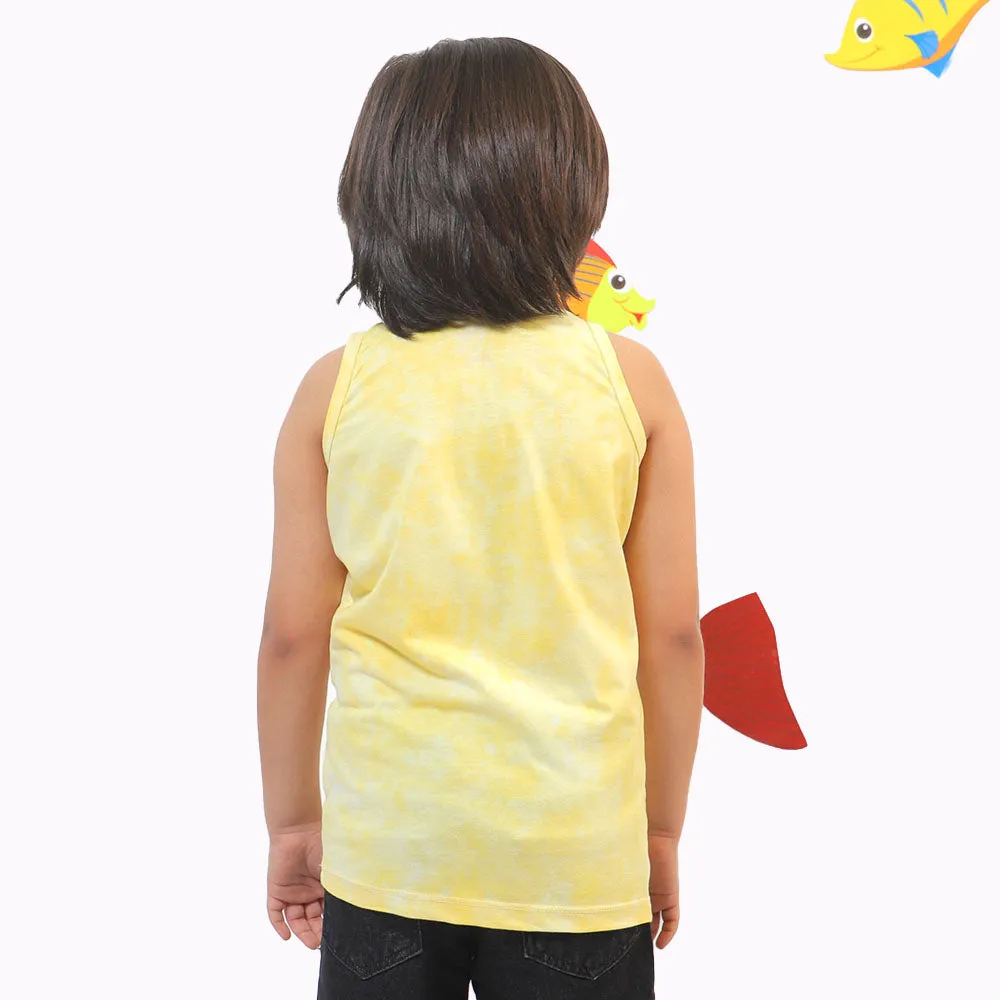 Boys Sando Octopus-Yellow