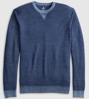 Burgess Garment-Dyed Crewneck Sweater in Bombay by Johnnie-O