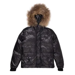 Children's Reversible Black | Black Fur – Manteau Jr