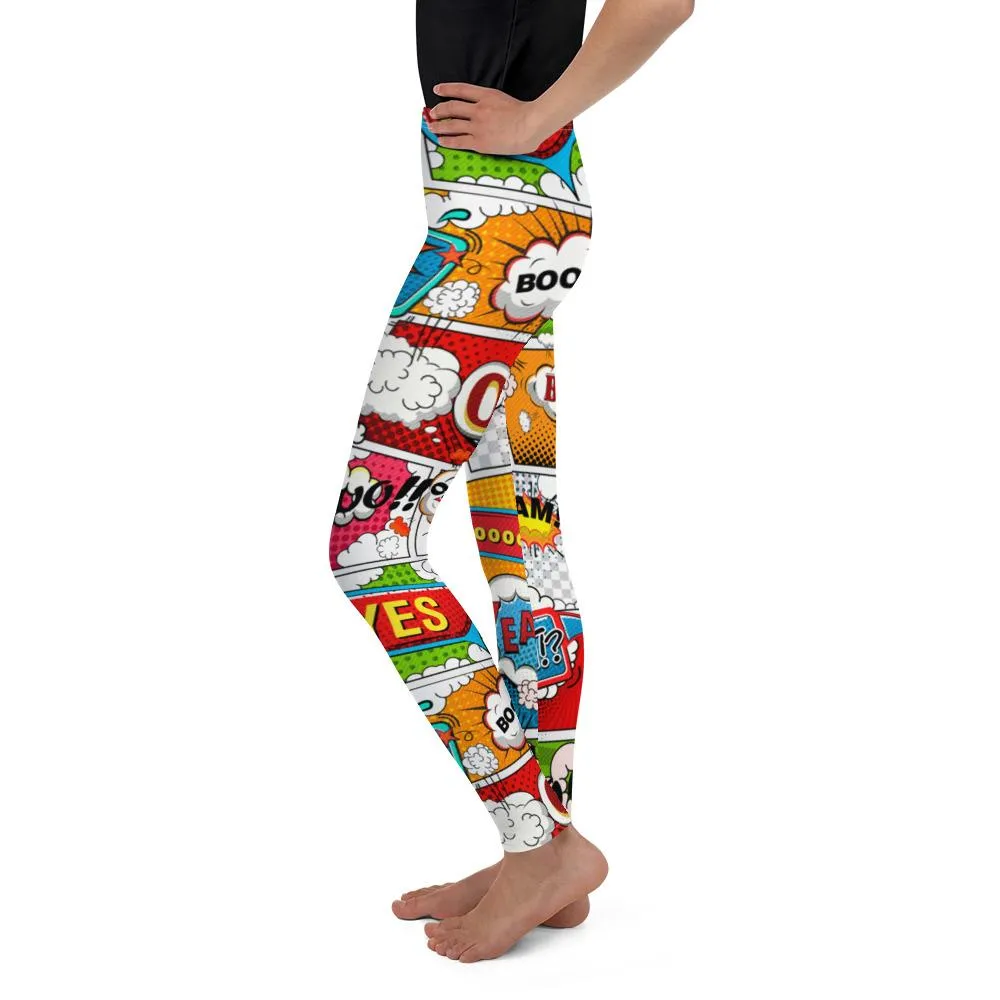 Comic Super Hero Youth Leggings