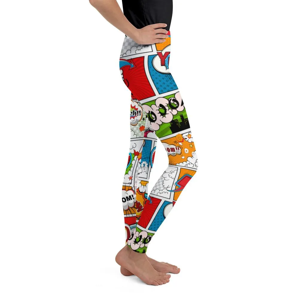 Comic Super Hero Youth Leggings