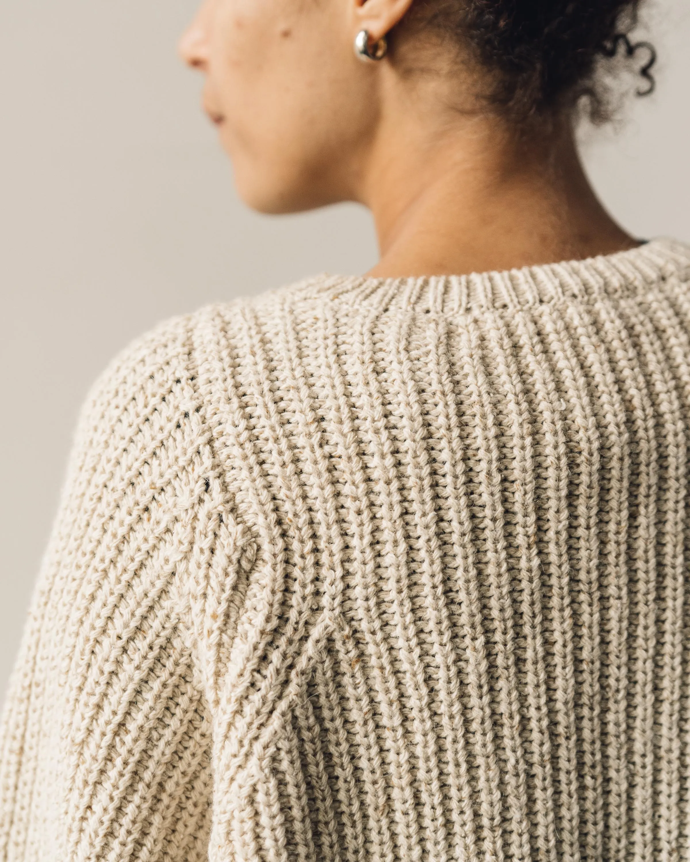 Cordera Chunky Soft Wool Sweater, Natural