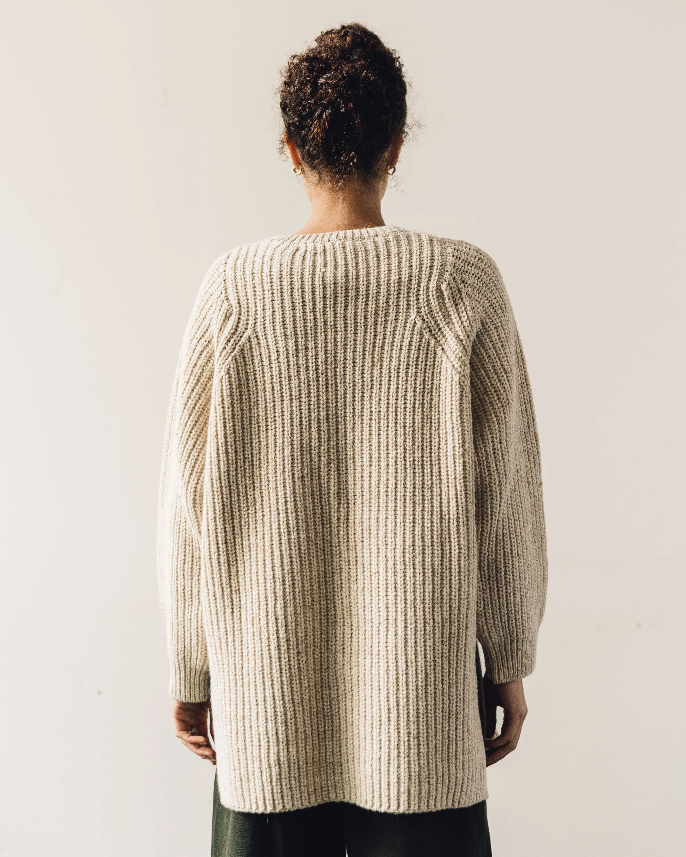 Cordera Chunky Soft Wool Sweater, Natural