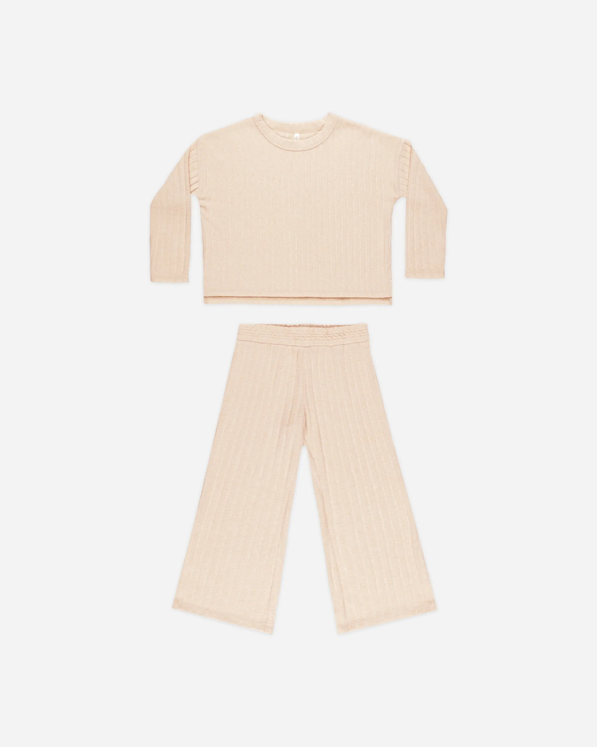 Cozy Rib Knit Set || Shell