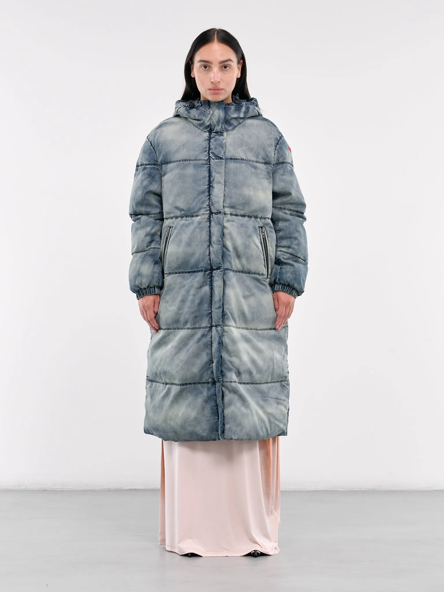 Denim Puffer Coat (A15347-0SKAI-DENIM)