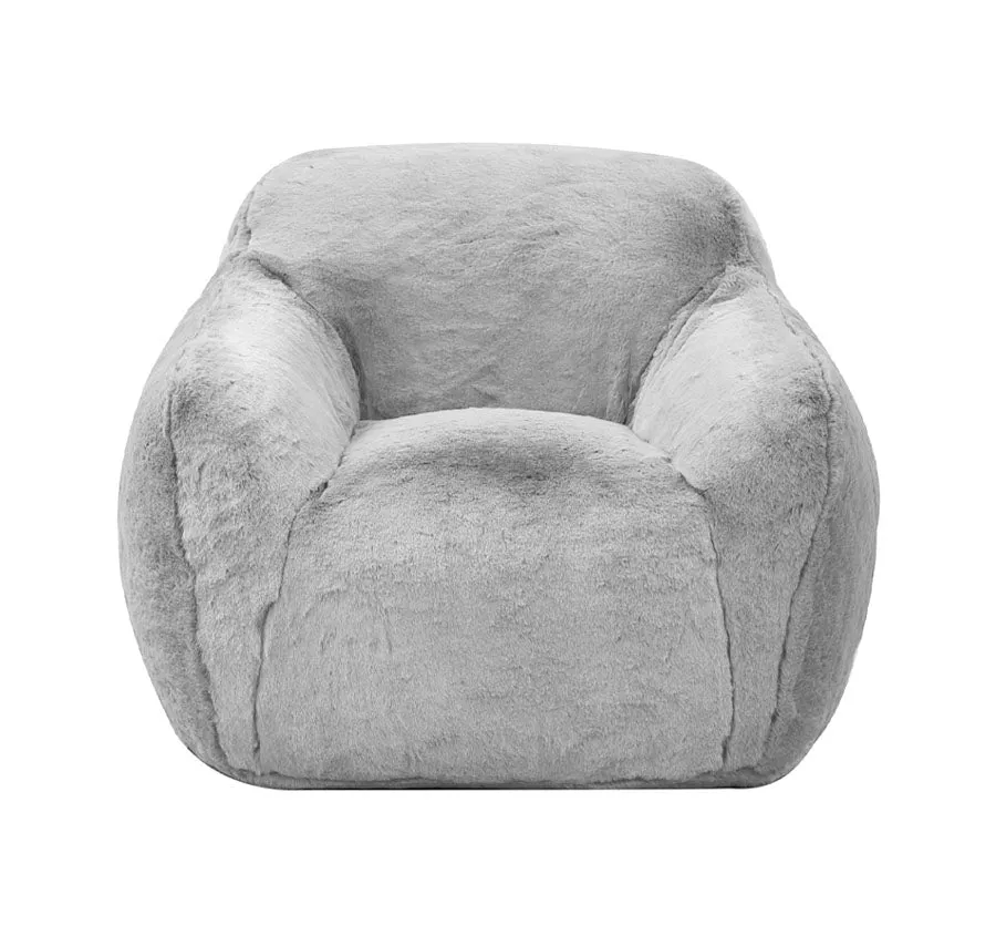 Faux Fur Cozy Chair Range Grey