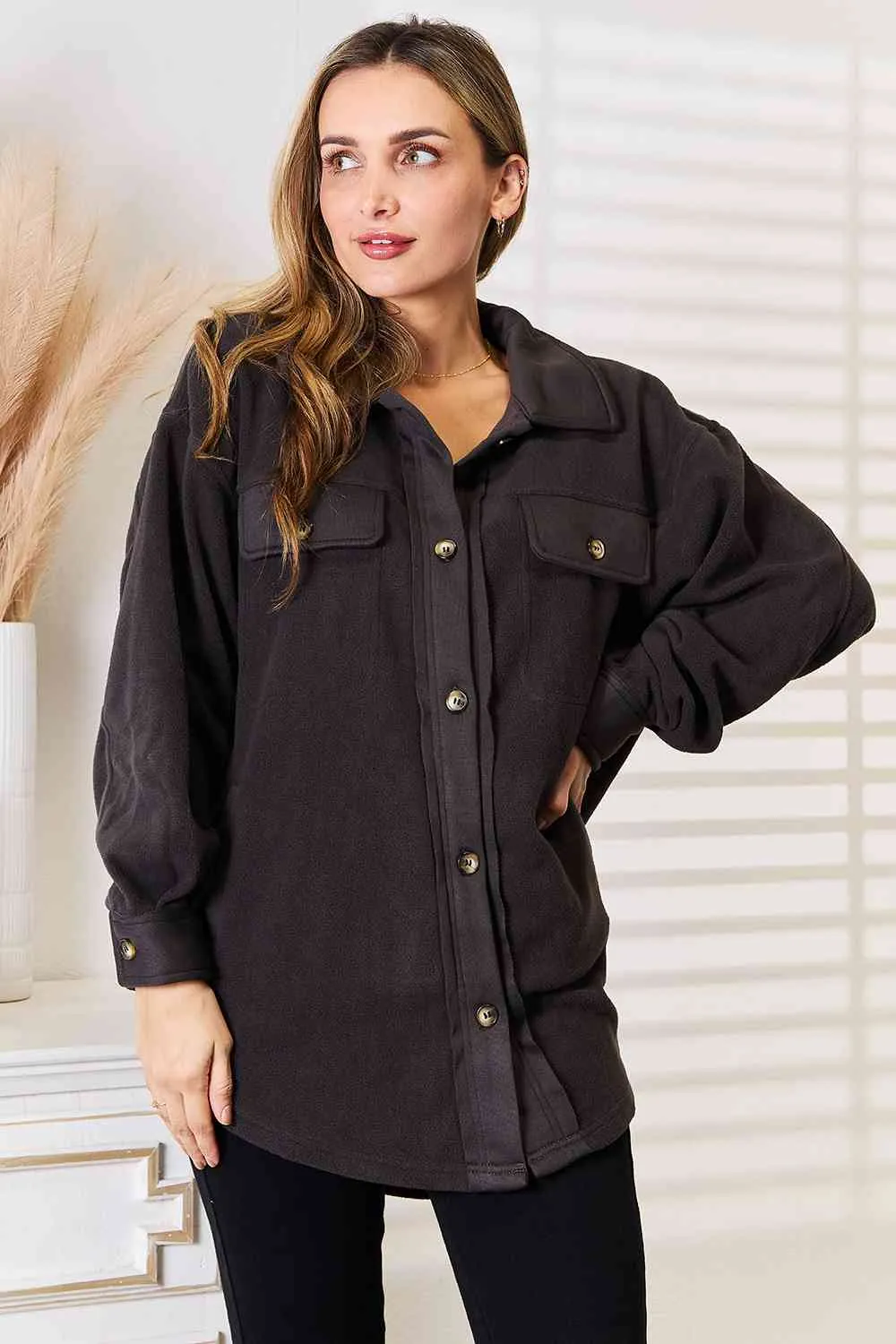 Heimish Cozy Girl Button Down Shacket