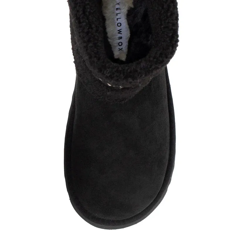 Hiraya Platform Mini Short Ankle Fur Fleece Lined Boot