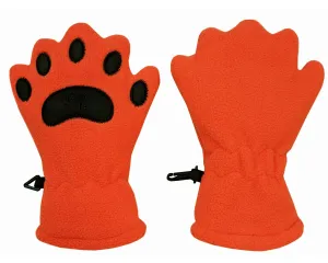 Infant & Toddler Orange Fleece Mittens