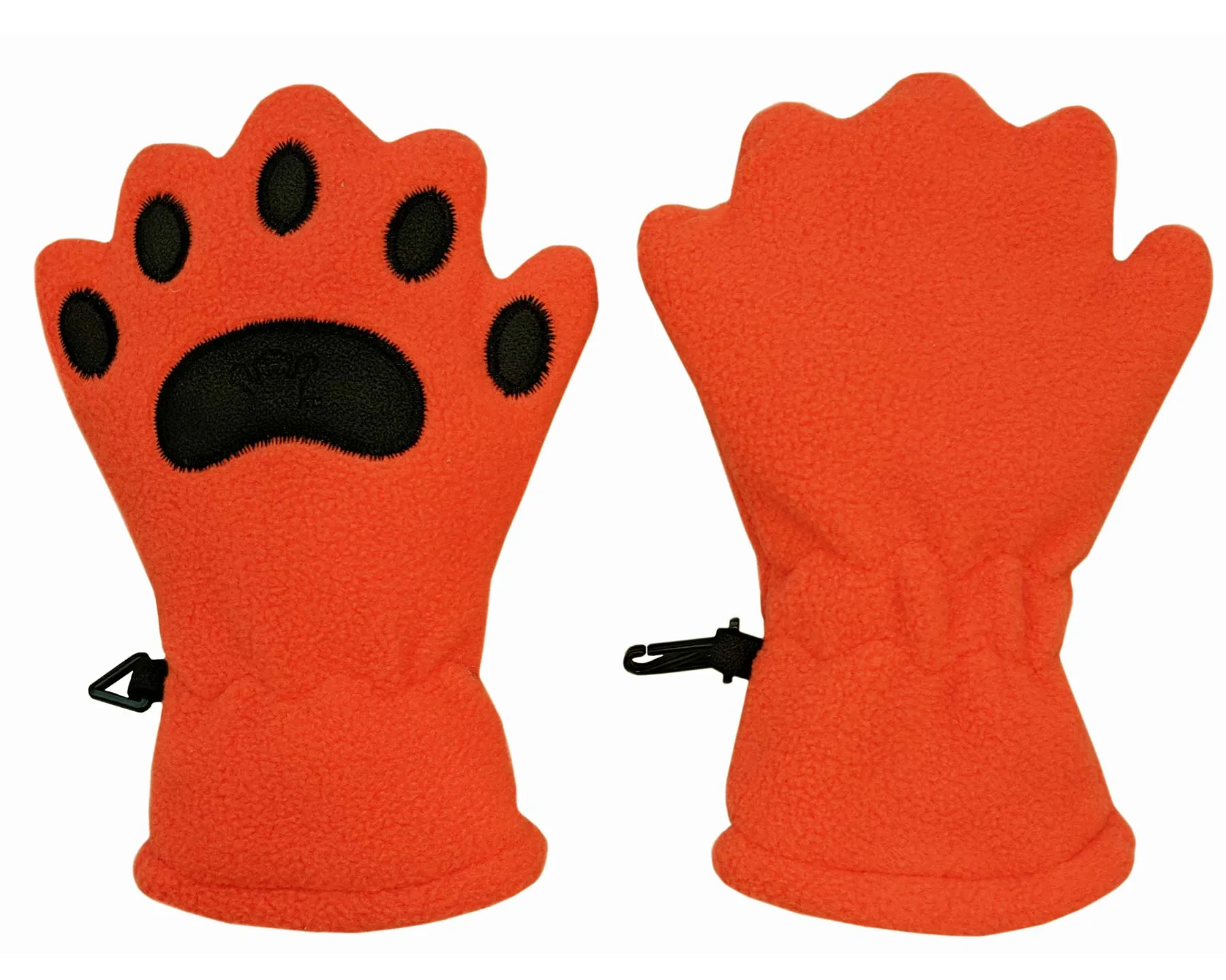 Infant & Toddler Orange Fleece Mittens