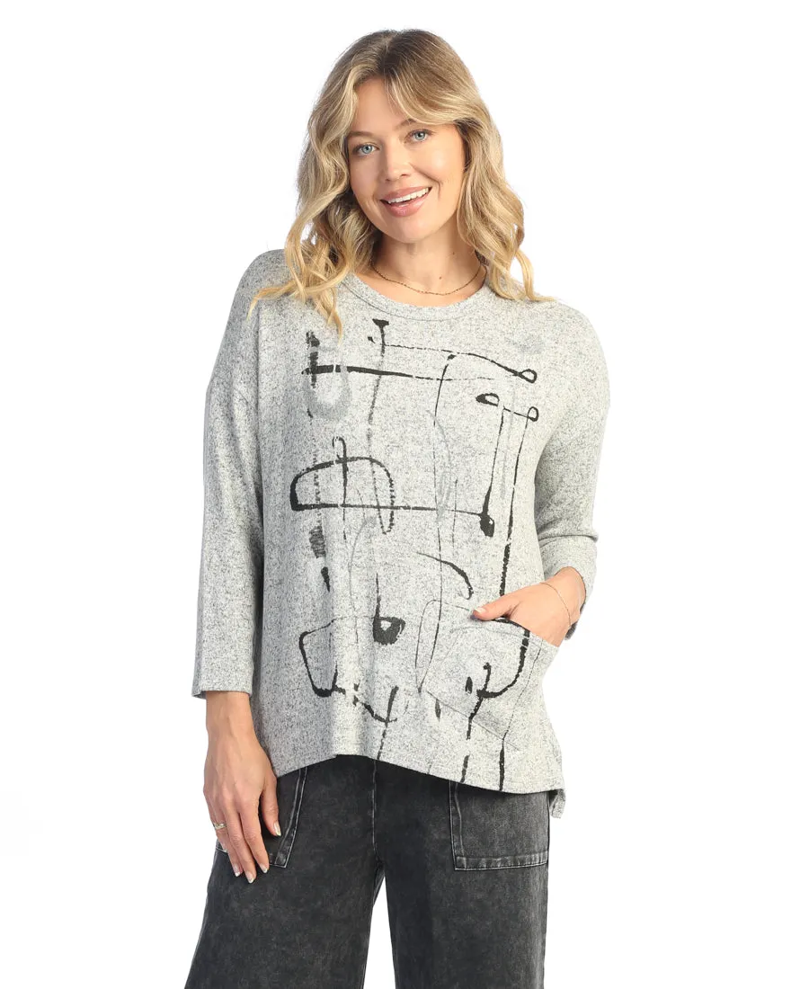 Jess & Jane "Rhythm" Soft Knit Tunic Top - GB1-2028