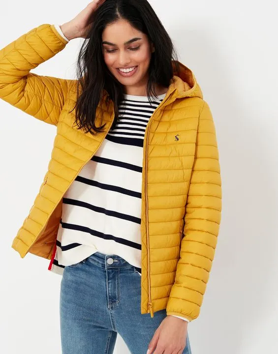 Joules Snug Shower Proof Packable Puffer Coat