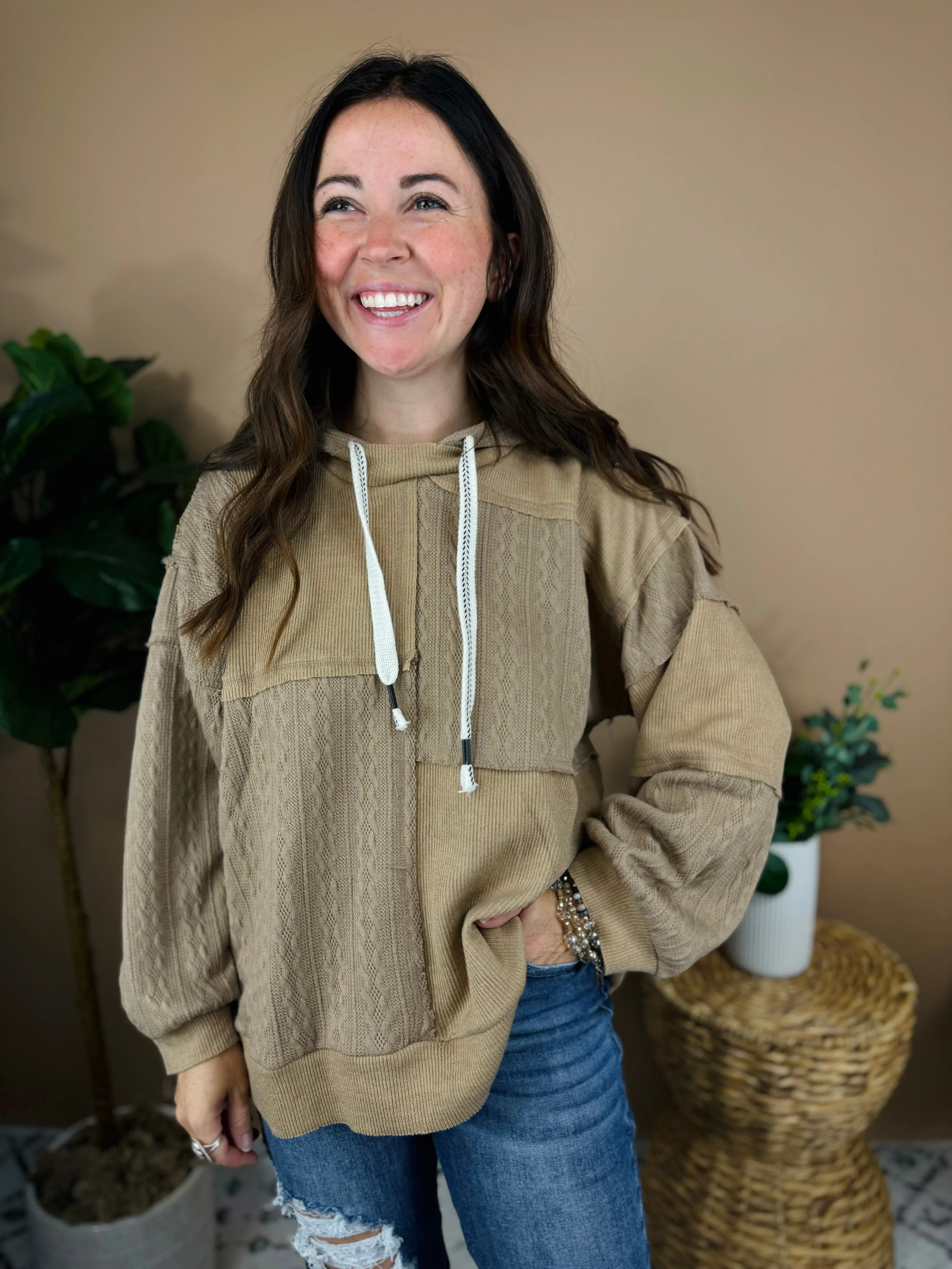 Jump Into It Mocha Pullover