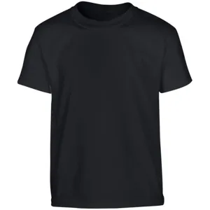 Kids Black Cotton T-Shirt