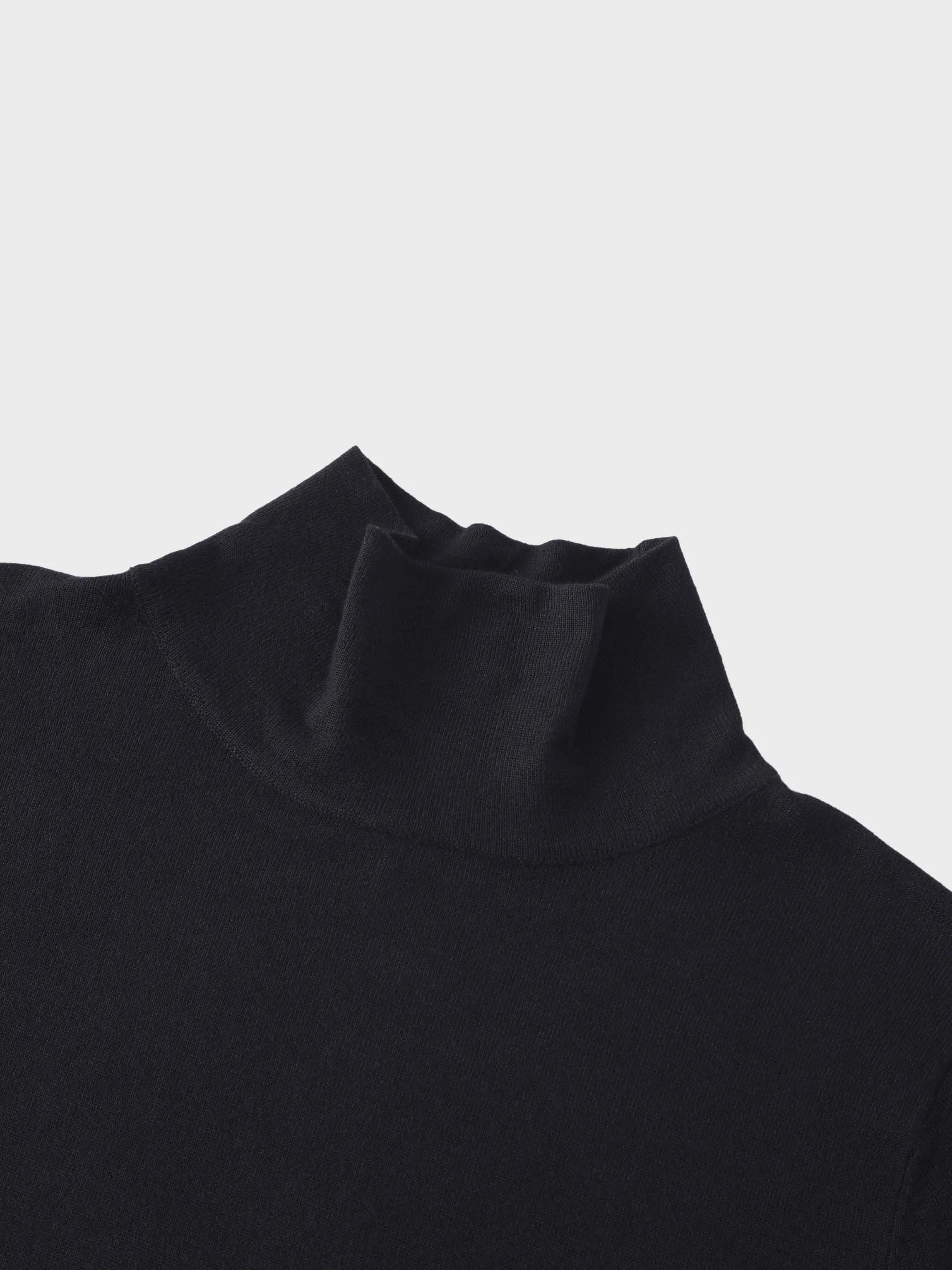 Knit Turtleneck-Black