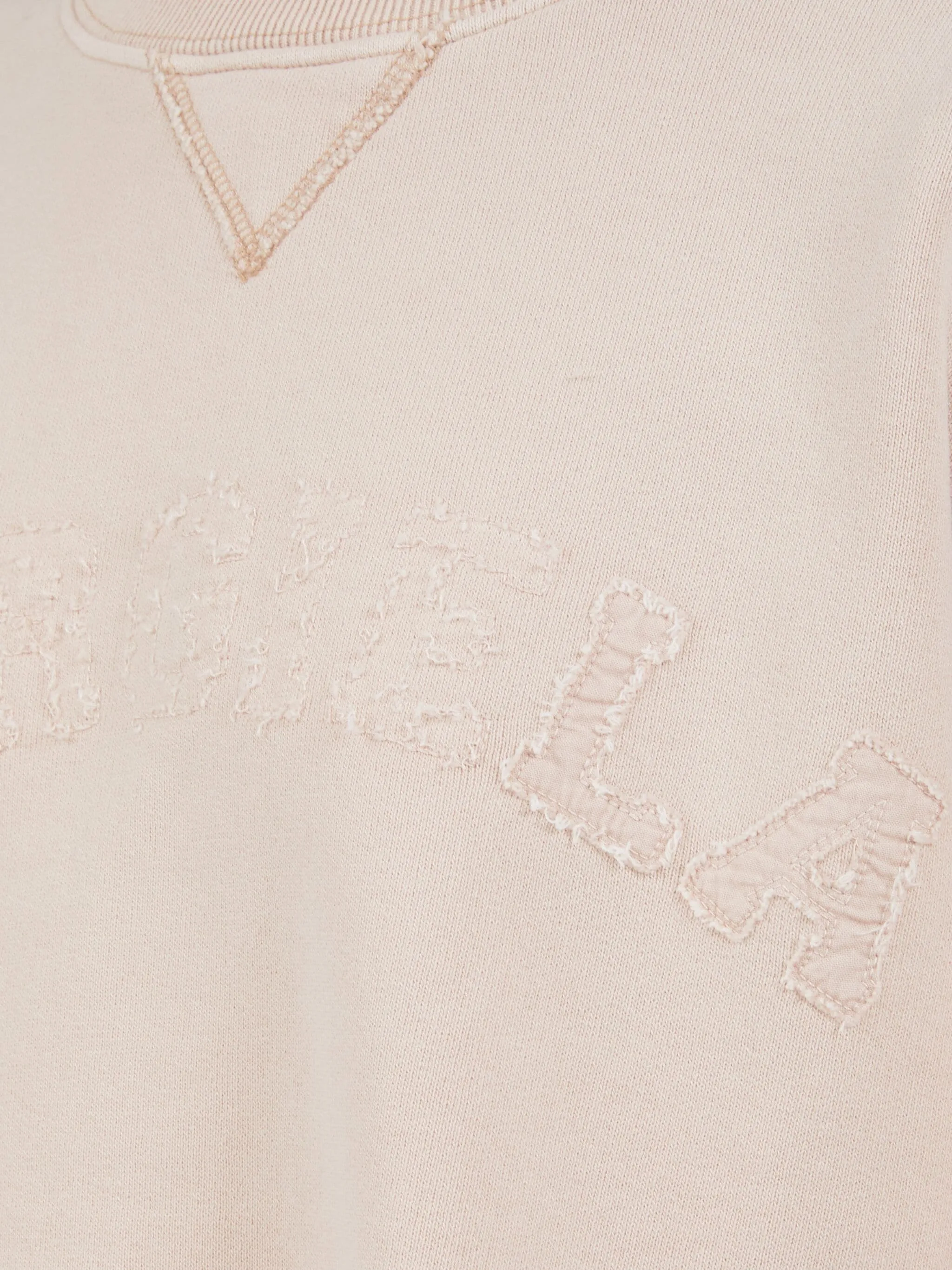 Light Pink Logo Appliqué Sweatshirt