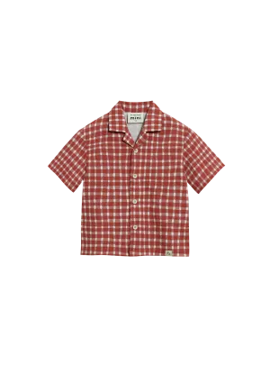 Mini Resort Shirt (Seersucker Gingham)