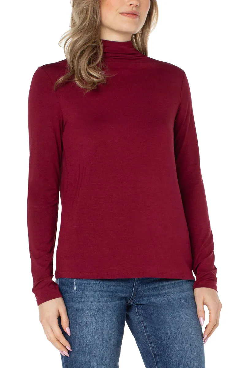 Mock Neck Long Sleeve Top