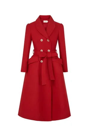 Mona Louise A-line Double Breasted Tweed Trench Coat