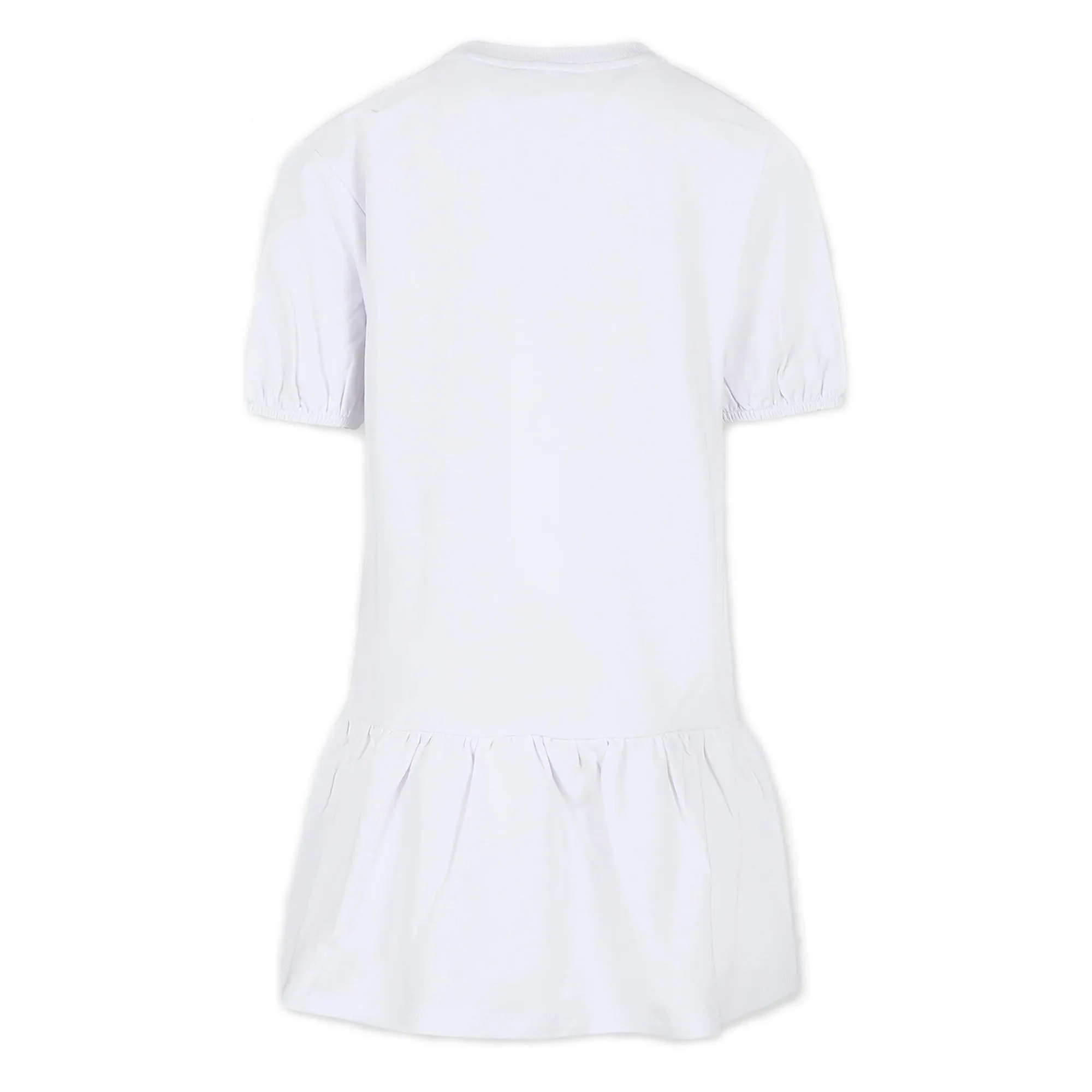 Moschino Climbing Bear White Dress