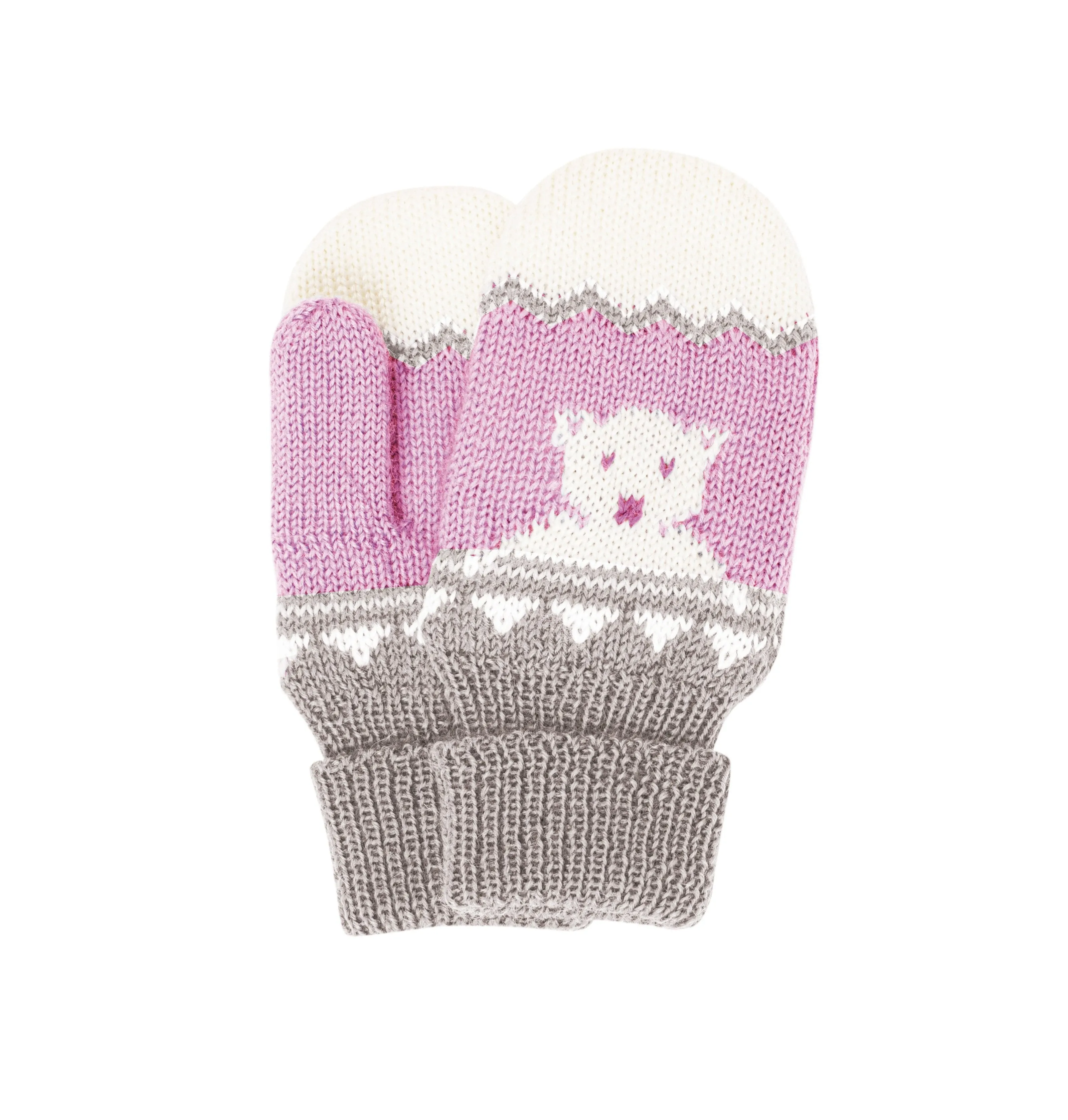 Norlender - Children's Polar Mittens - Pink   Blue