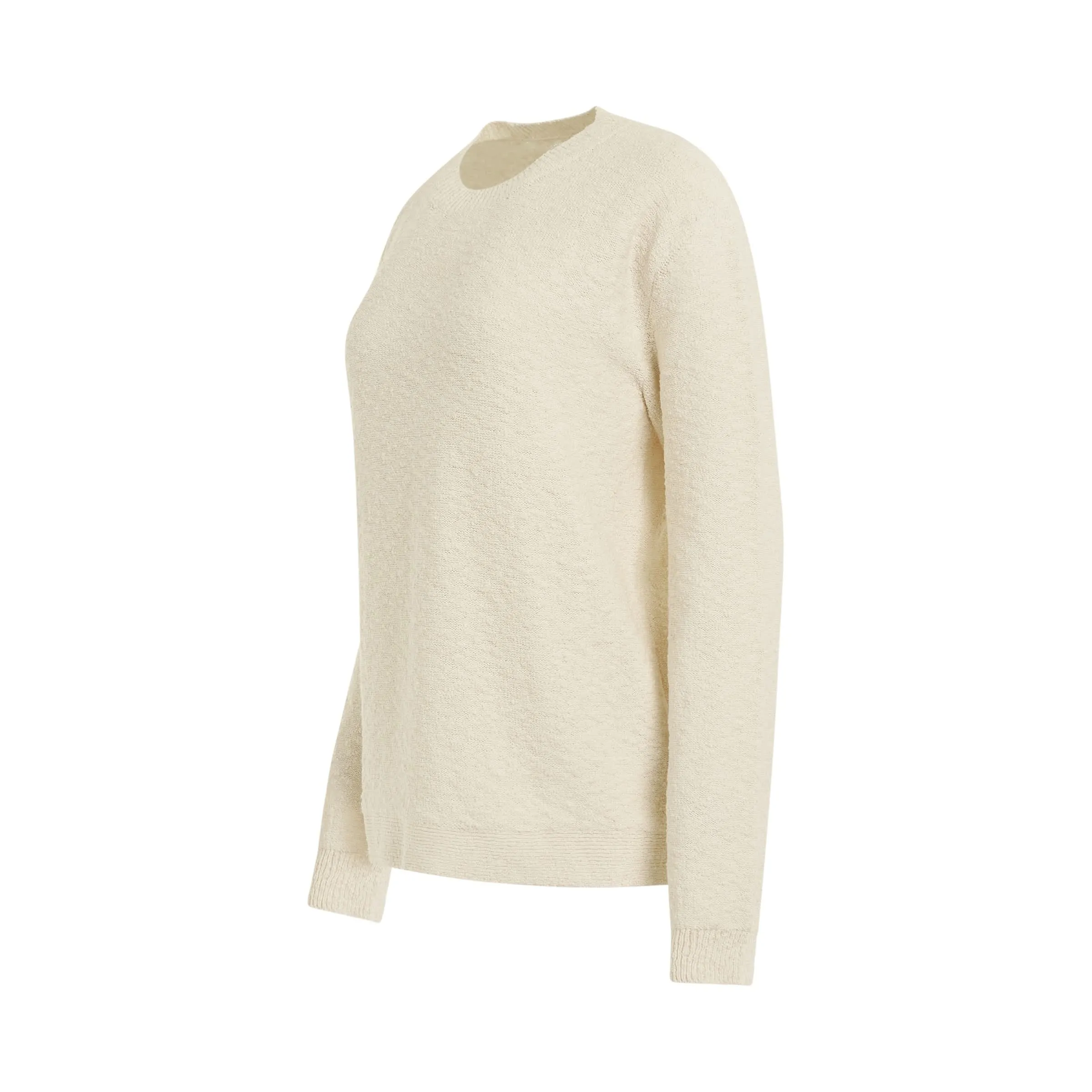 Nostalgic Boucle Knit Sweater in Beige