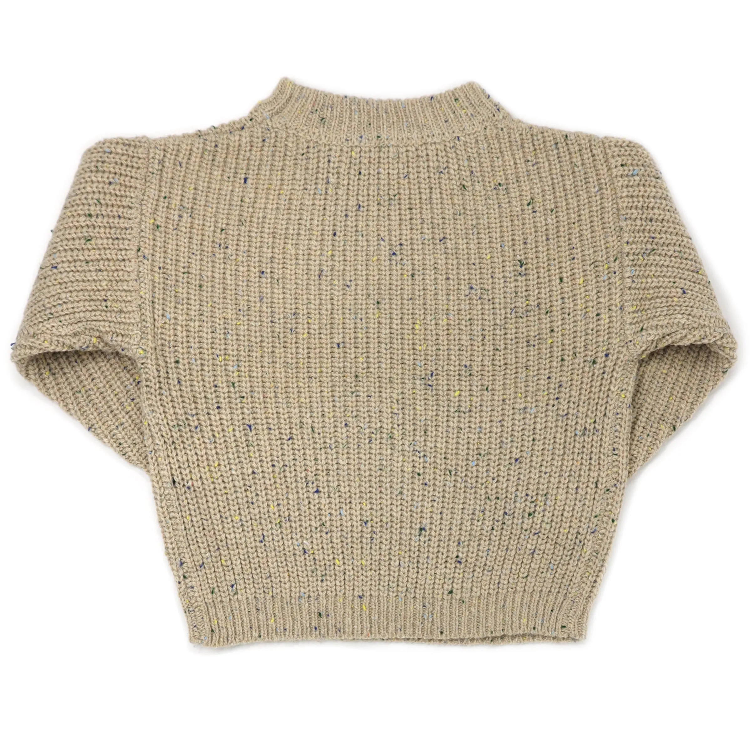 oh baby! Grandpa Knitted Pullover - Oatmeal Confetti