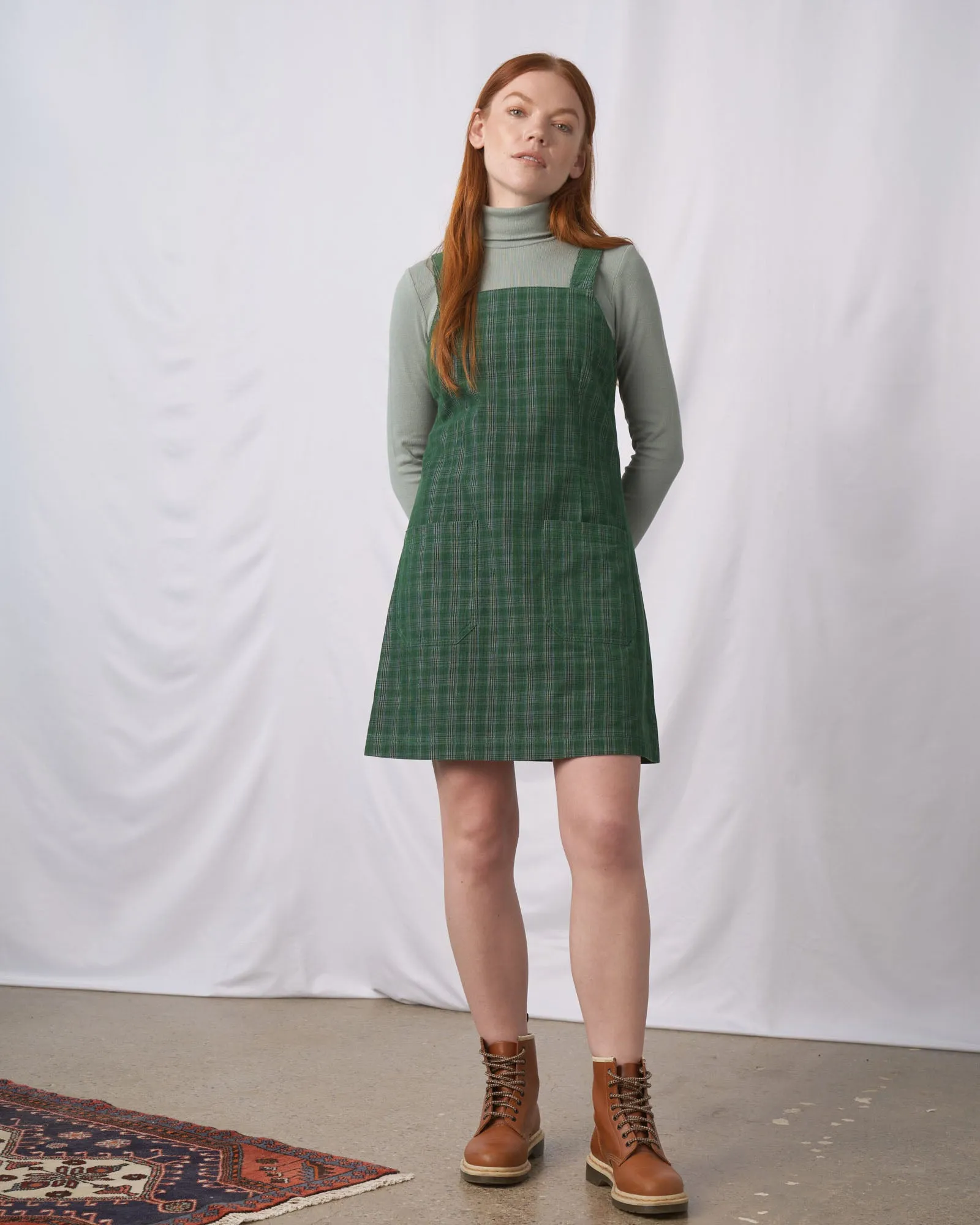 Organic Corduroy Pinafore Dress