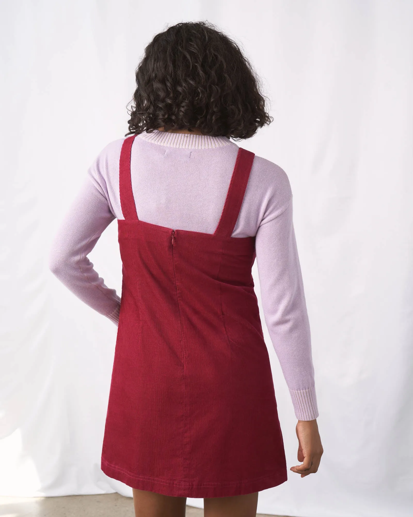 Organic Corduroy Pinafore Dress