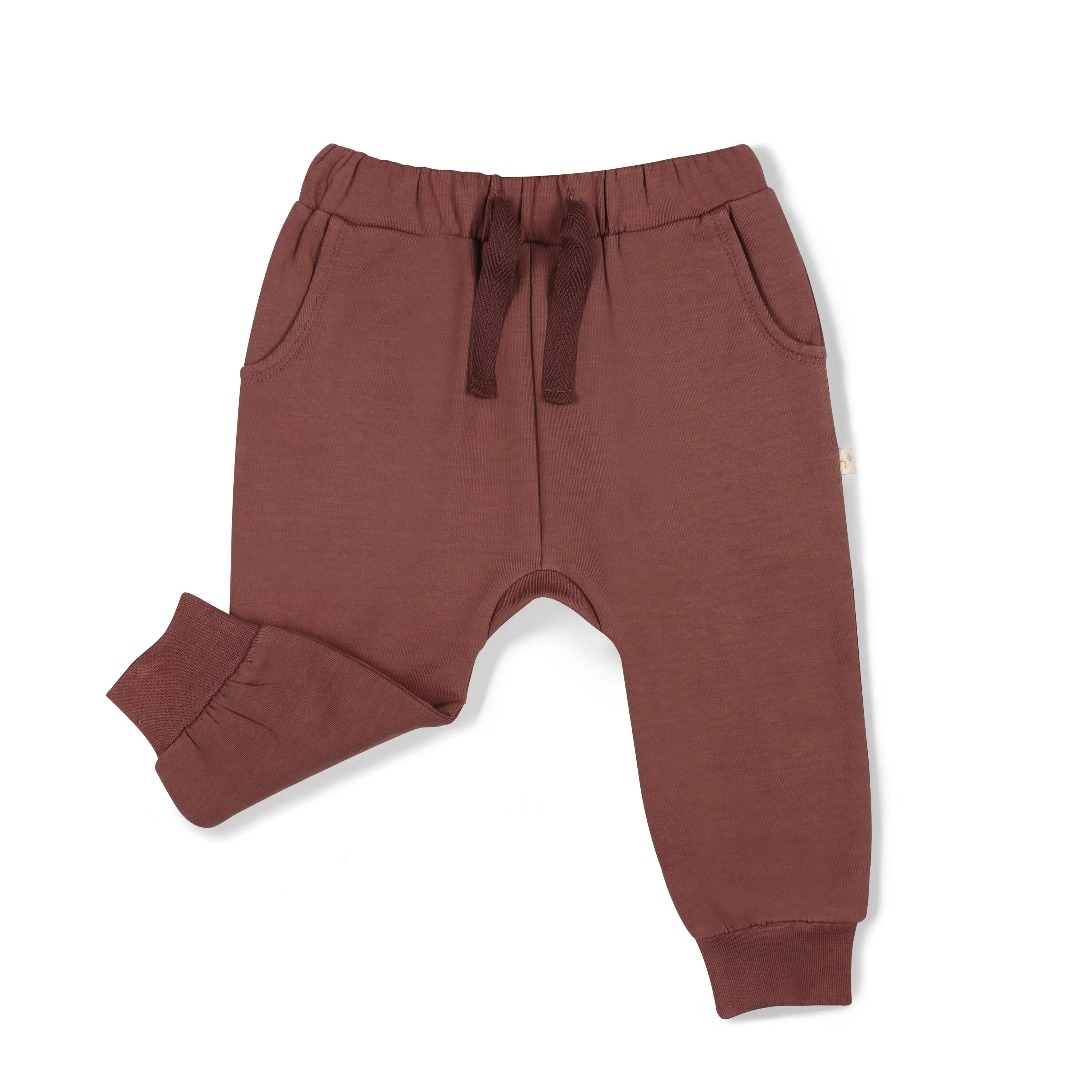 Organic Fleece Jogger Pants | Plum