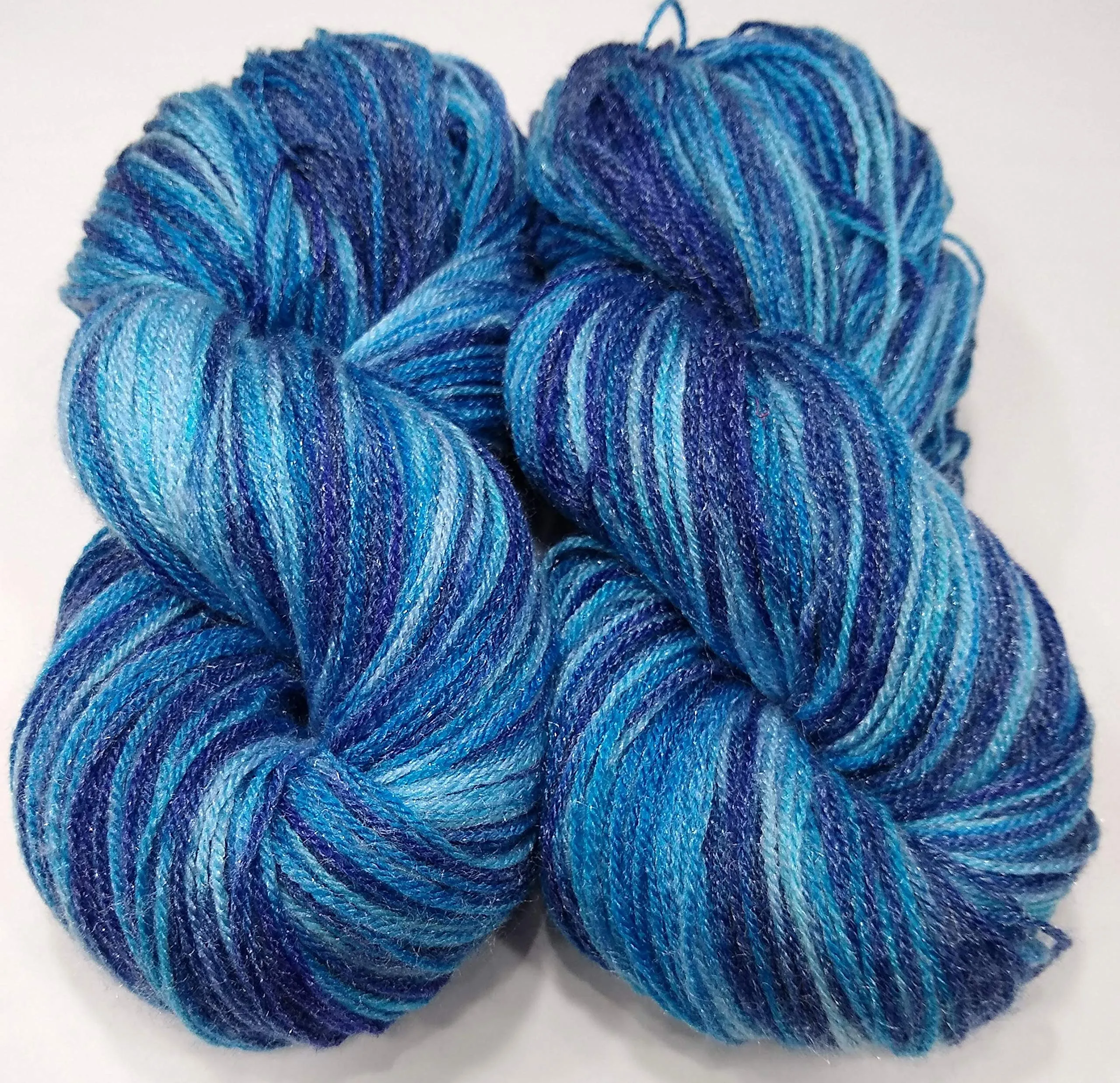 Oswal Knitting Yarn Wool Multi Blue 400gm. Woolen Crochet Yarn Thread. Wool Yarn for Knitting. Woolen Thread.