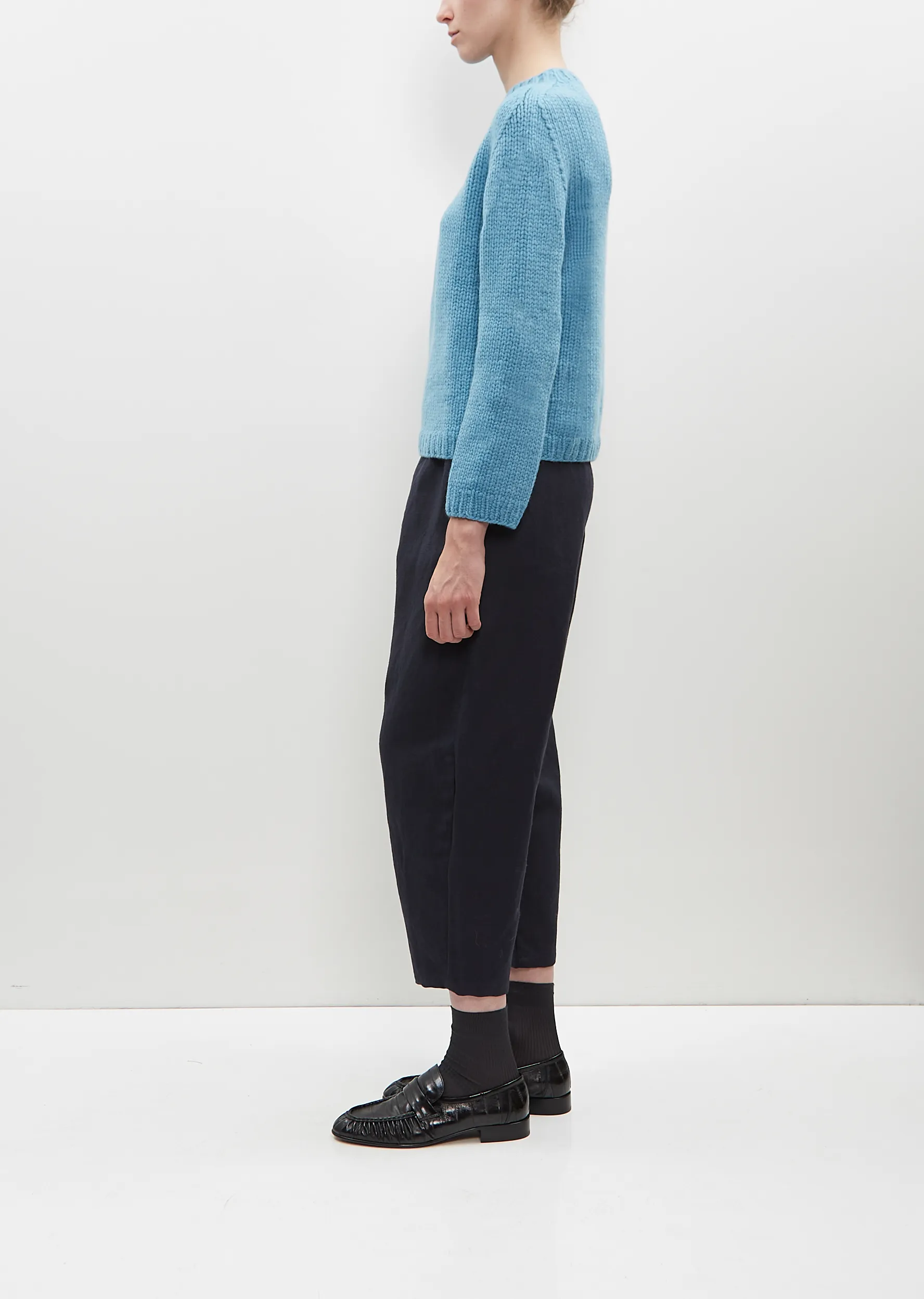 Parker Cashmere Sweater — Misty Sky