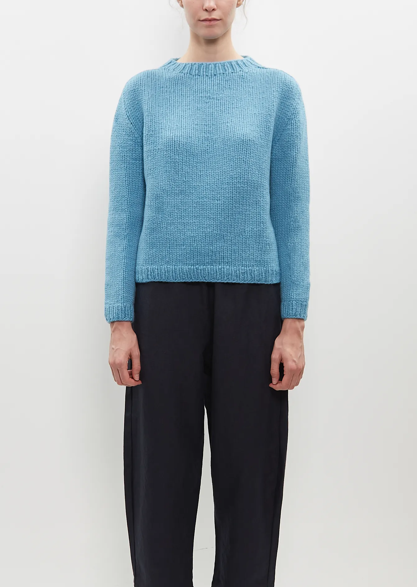 Parker Cashmere Sweater — Misty Sky