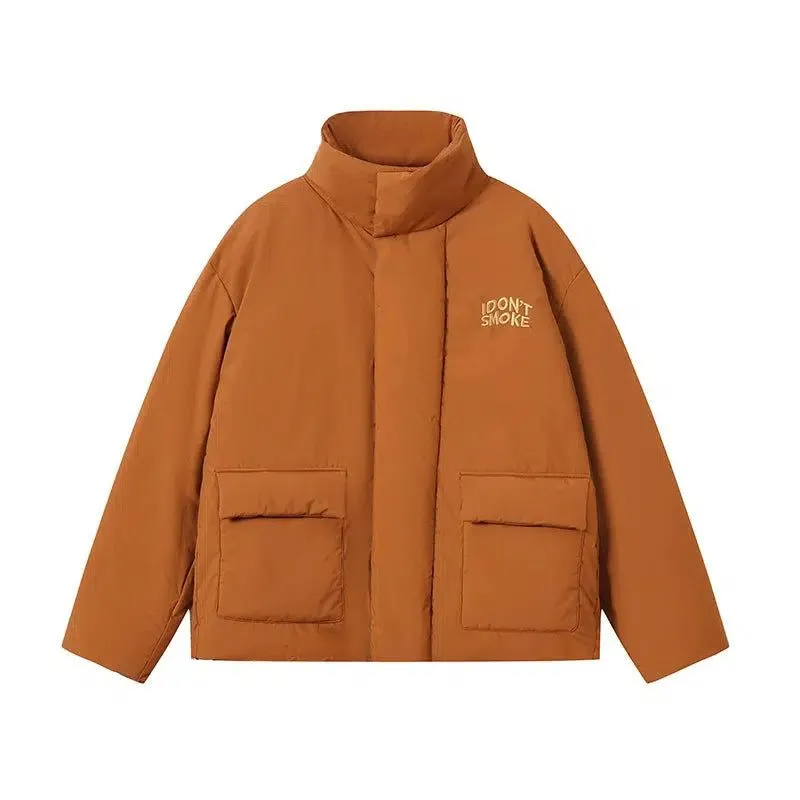 Puffer Jacket With Front Flap Pockets