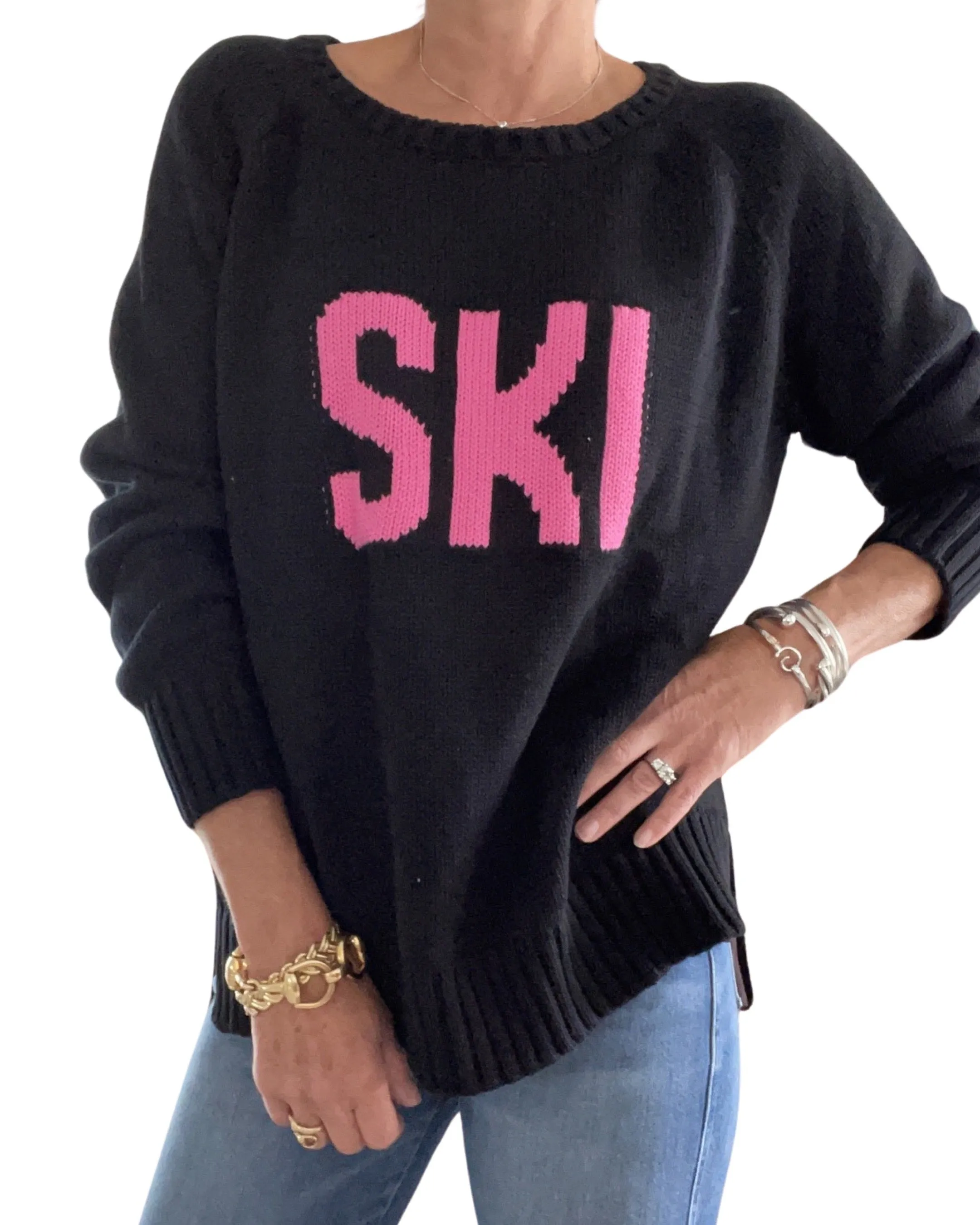 Ski 100% Cotton Cozy Cabin Sweater