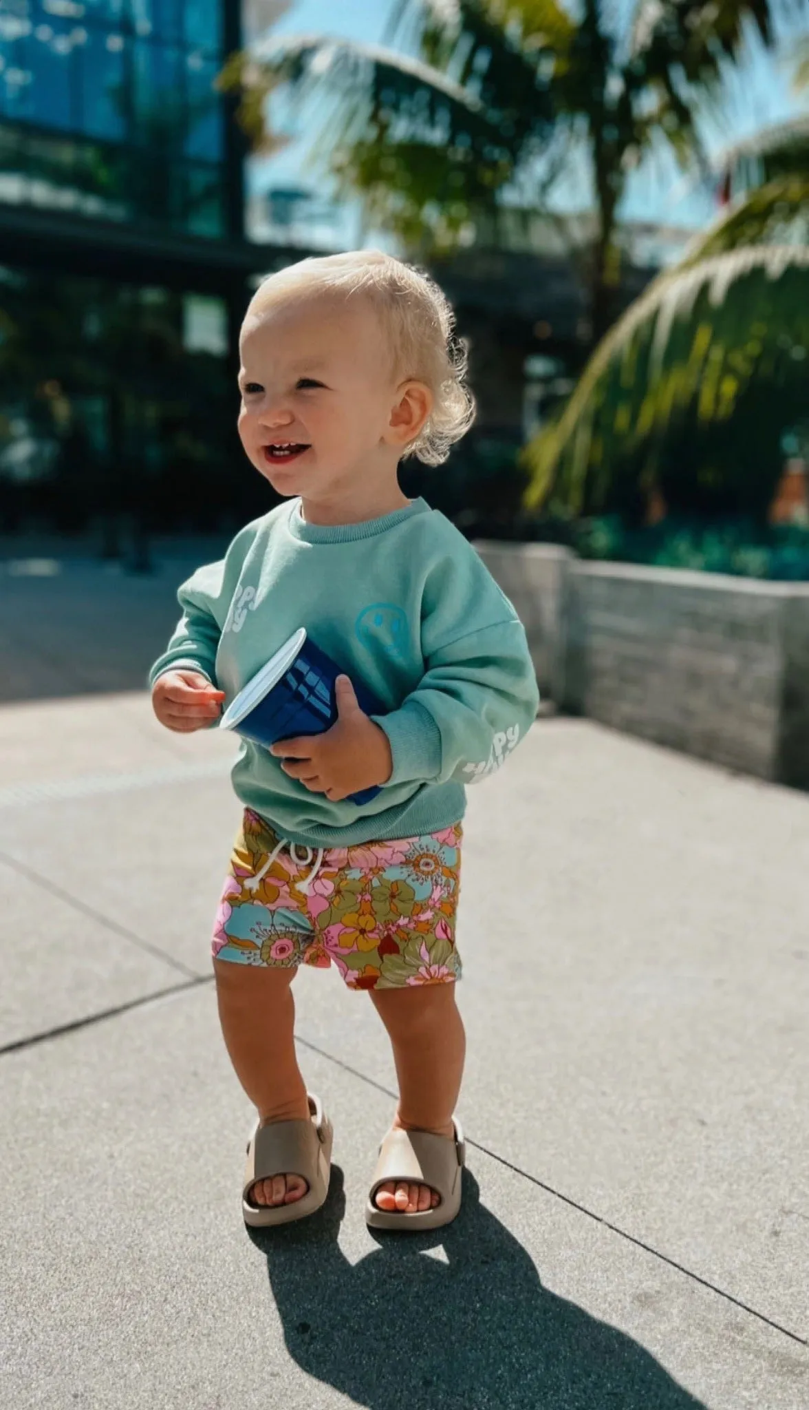 Smiley Fleece Sweatshirt | Happy Boy