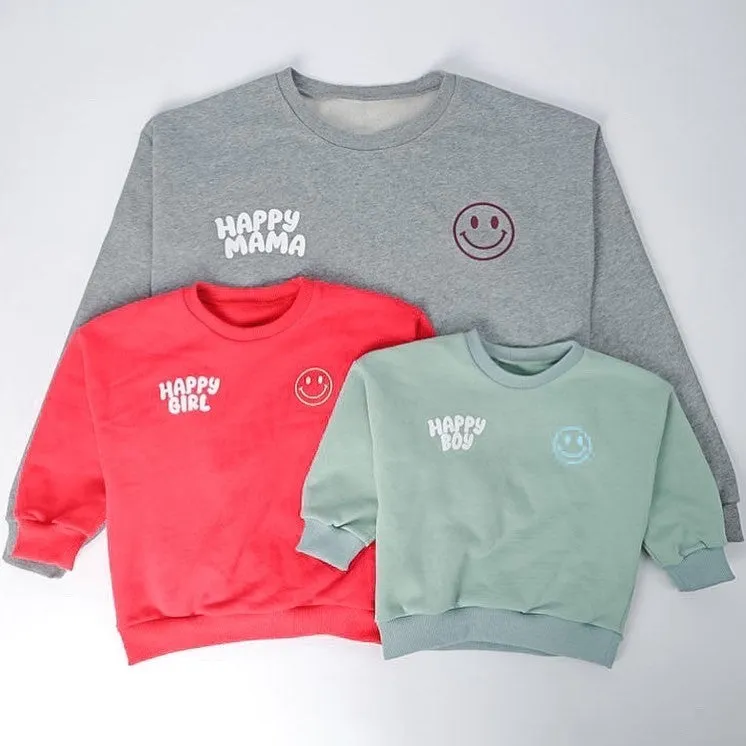 Smiley Fleece Sweatshirt | Happy Boy