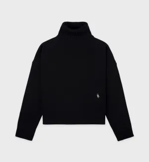 SRC Wool Turtleneck - Black/White