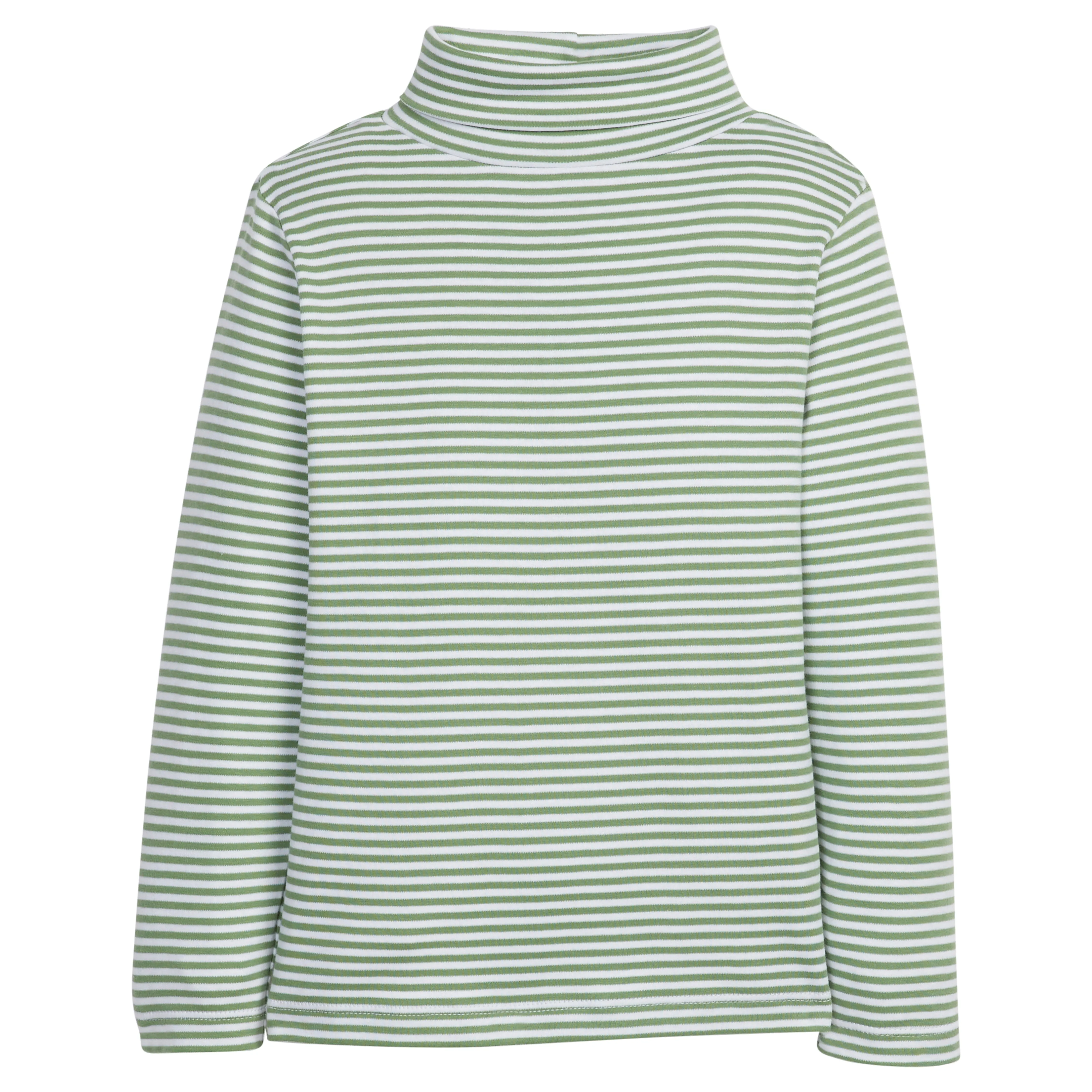 Striped Turtleneck - Watercress